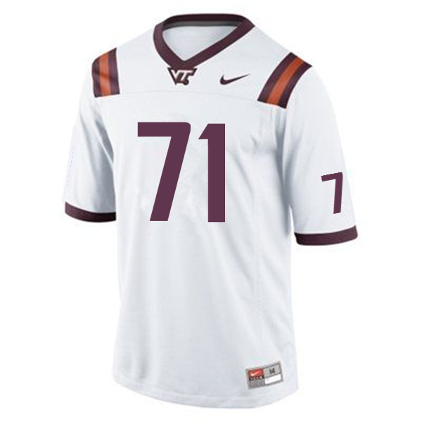 Men #71 Vinston Painter Virginia Tech Hokies College Football Jerseys Sale-Maroon